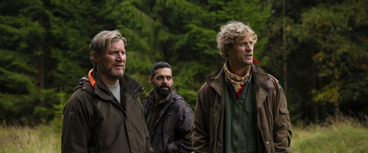 Hunters on a White Field