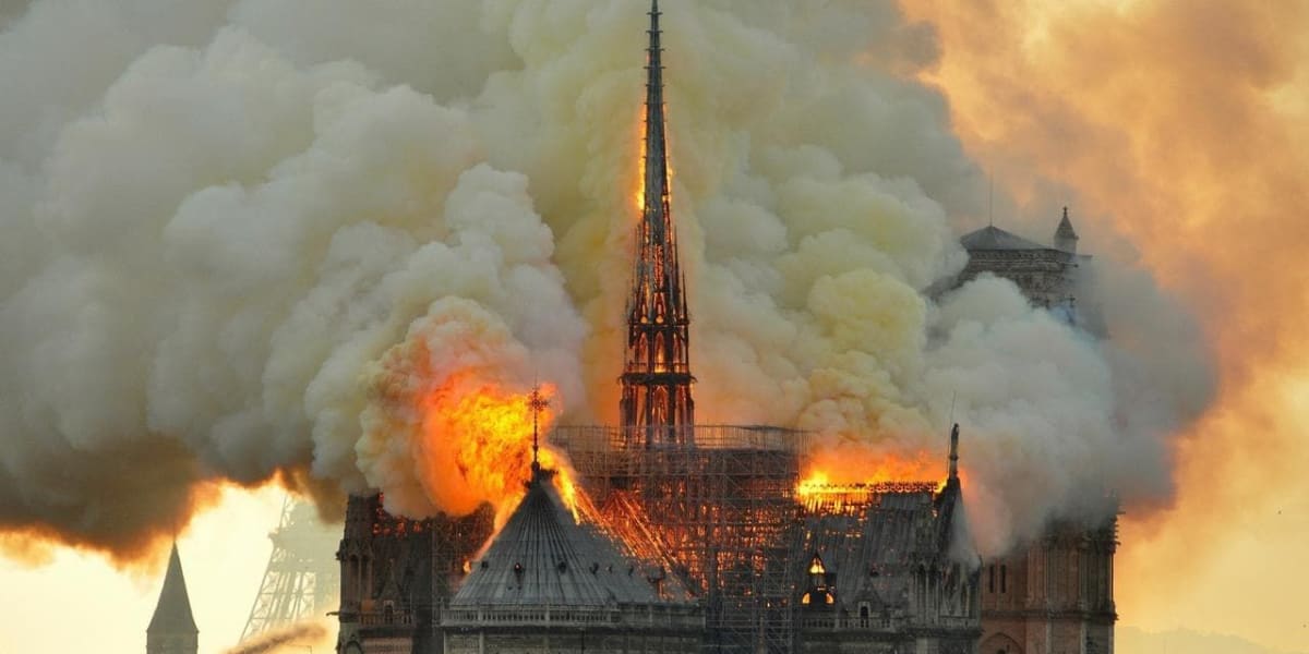 Notre Dame on Fire