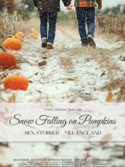 Snow Falling on Pumpkins