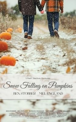 Snow Falling on Pumpkins